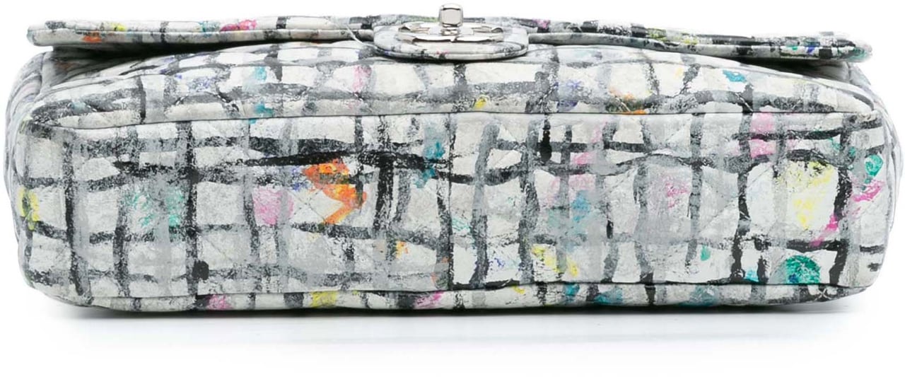Chanel Medium Calfskin Hand Painted Graffiti Flap Wit