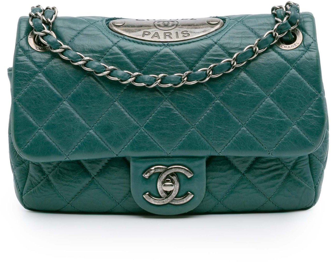 Chanel Paris Dallas CC Quilted Calfskin Double Flap Blauw