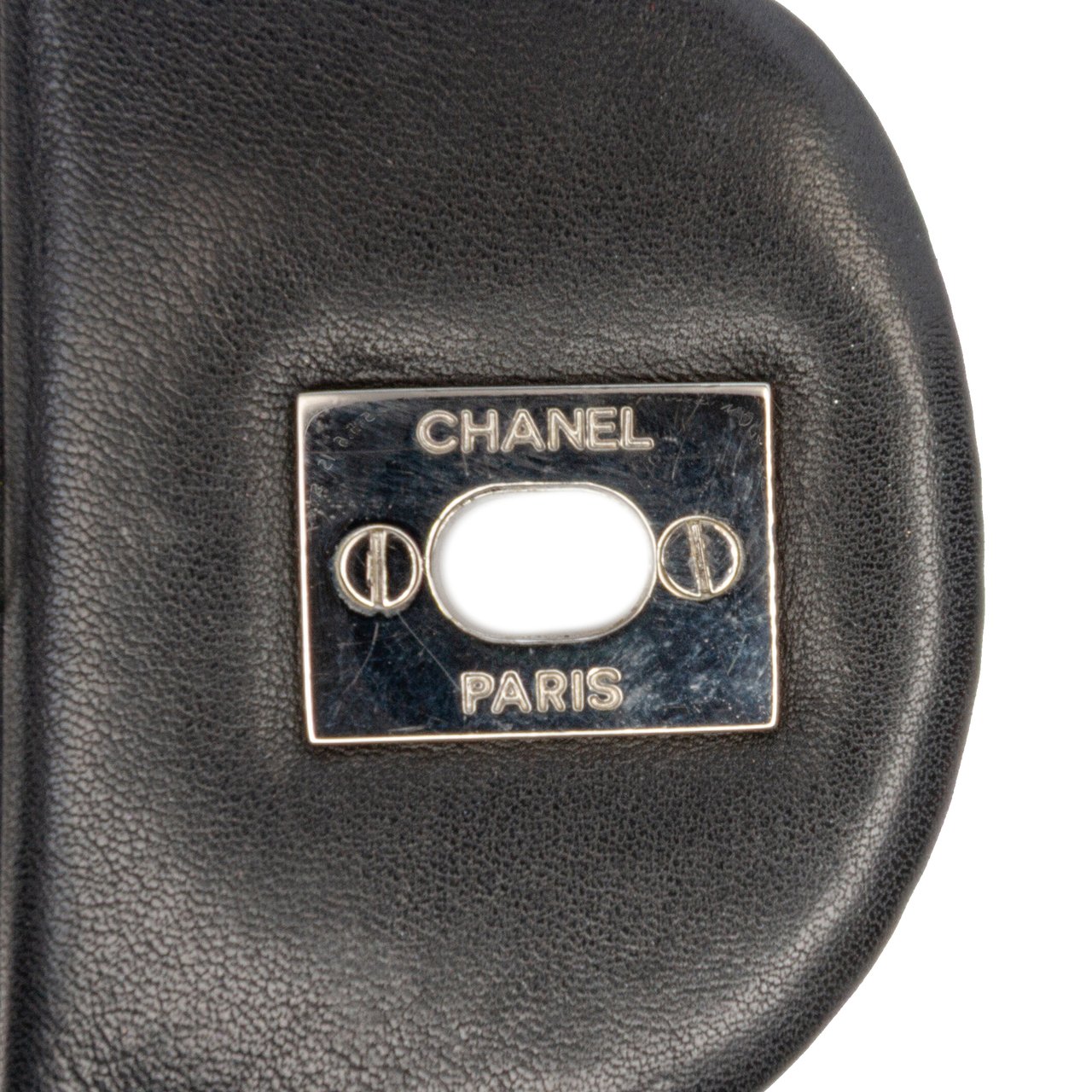 Chanel Stitched PVC and Calfskin Naked Flap Zwart
