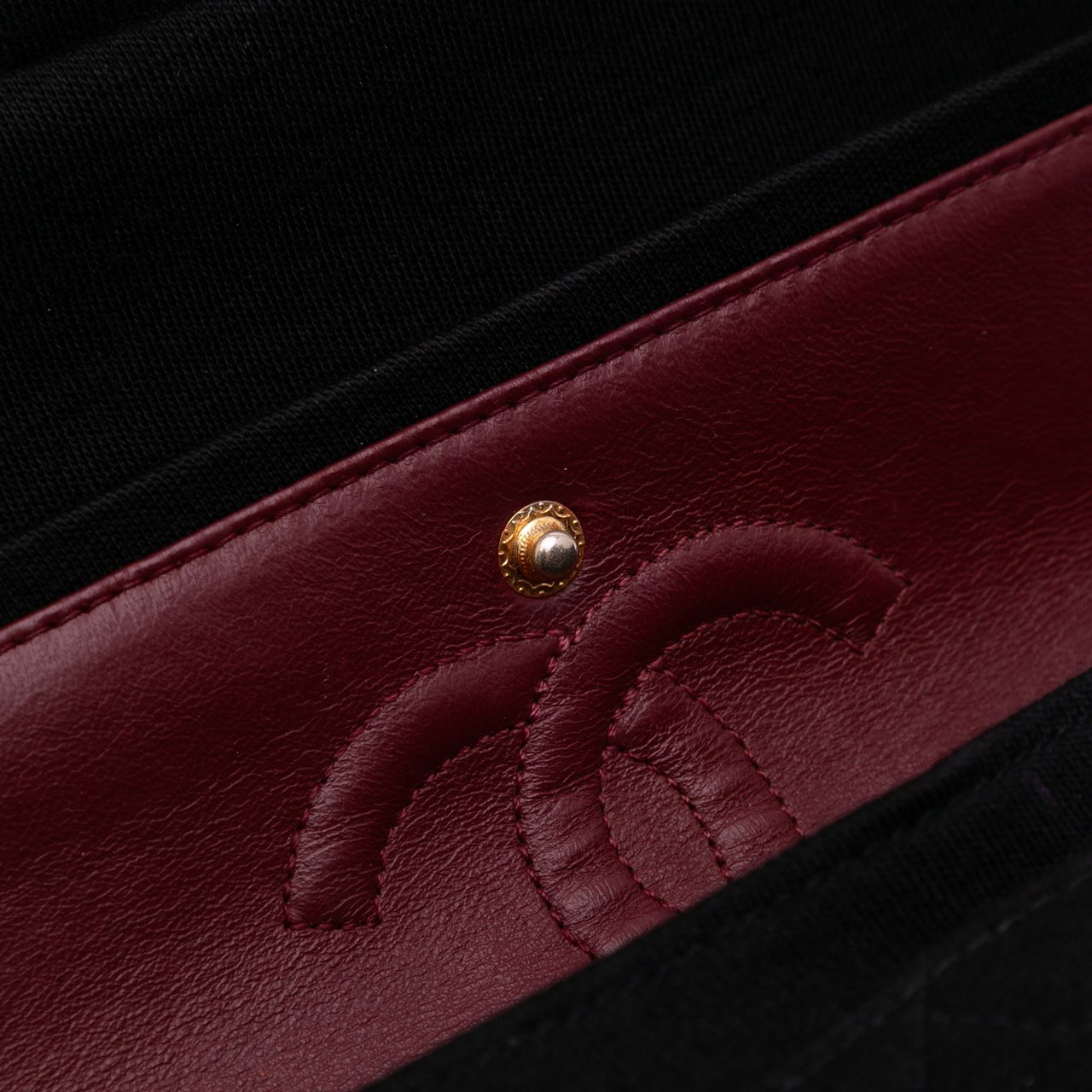 Chanel Small Classic Jersey Double Flap Zwart