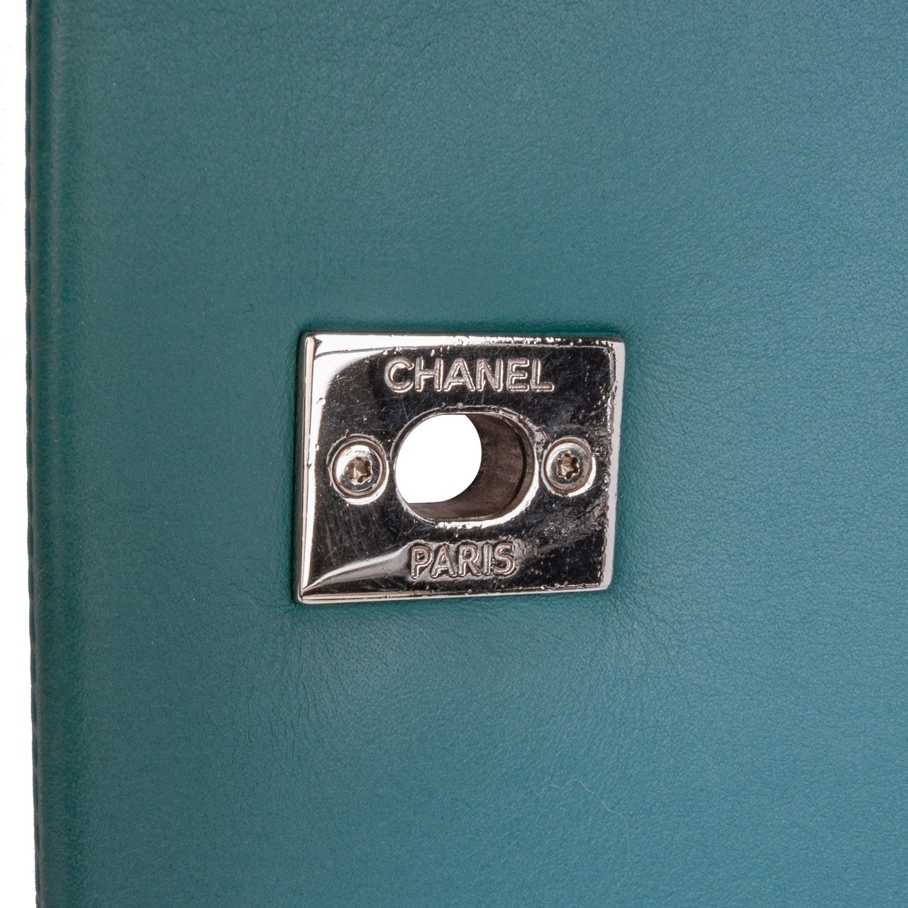 Chanel Medium Crumpled Calfskin Bi Vintage Full Flap Blauw