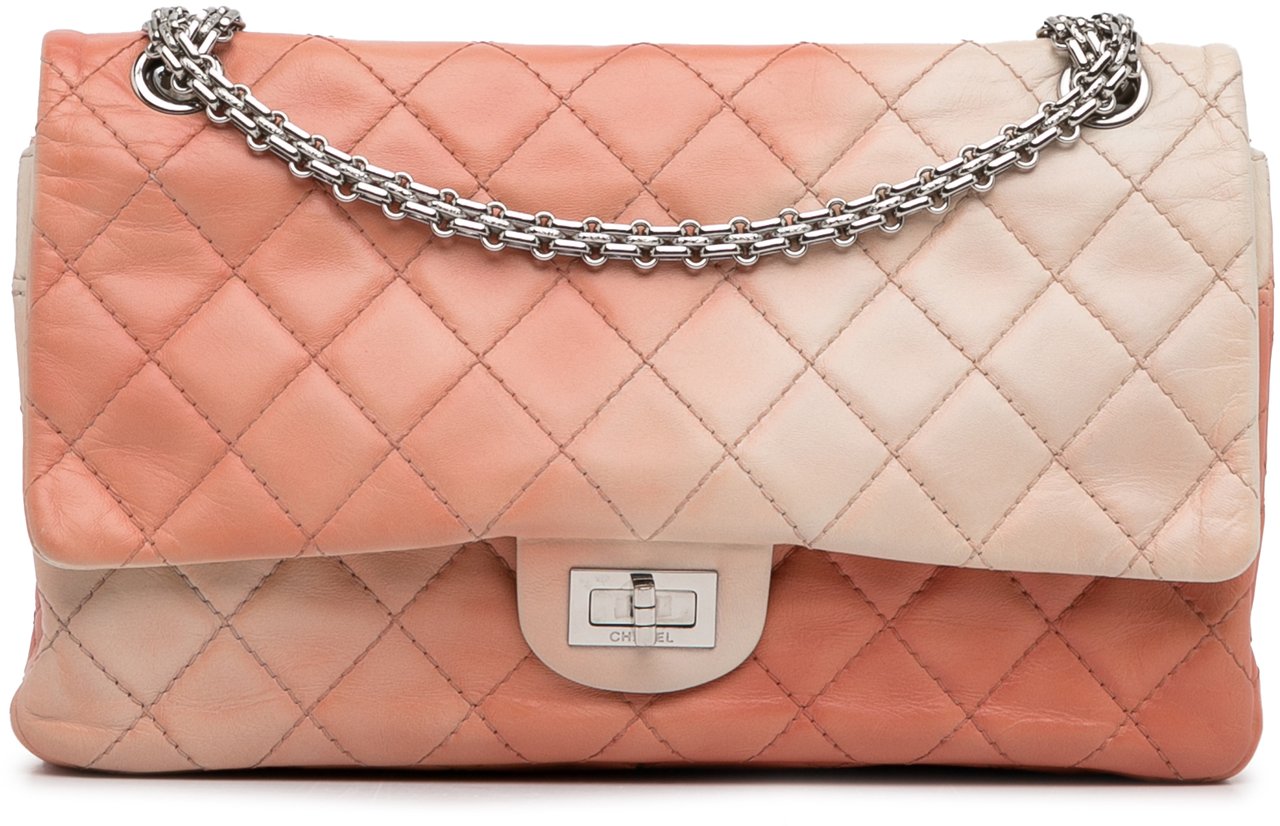 Chanel Ombre Reissue 225 Double Flap Oranje