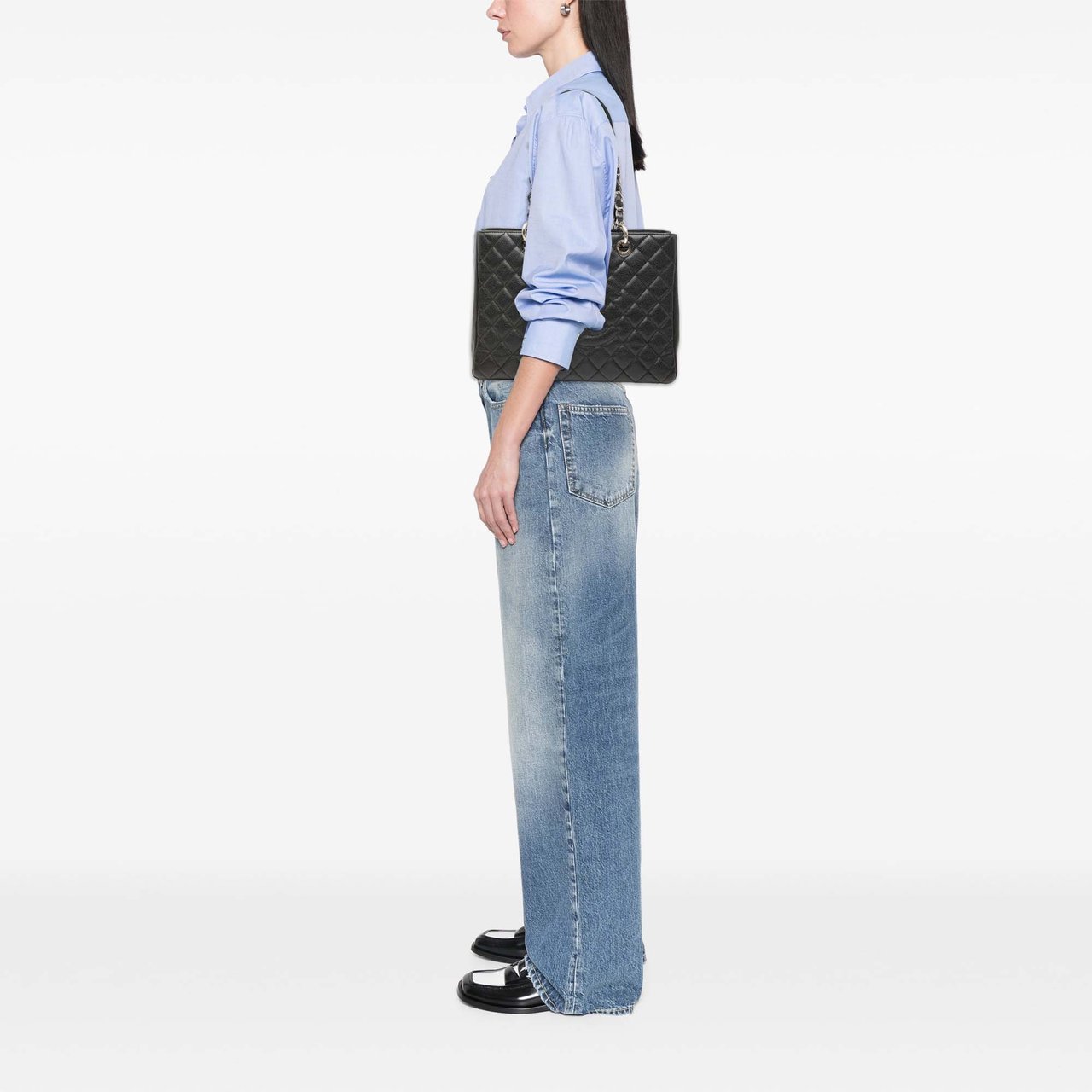 Chanel Caviar Grand Shopping Tote Zwart