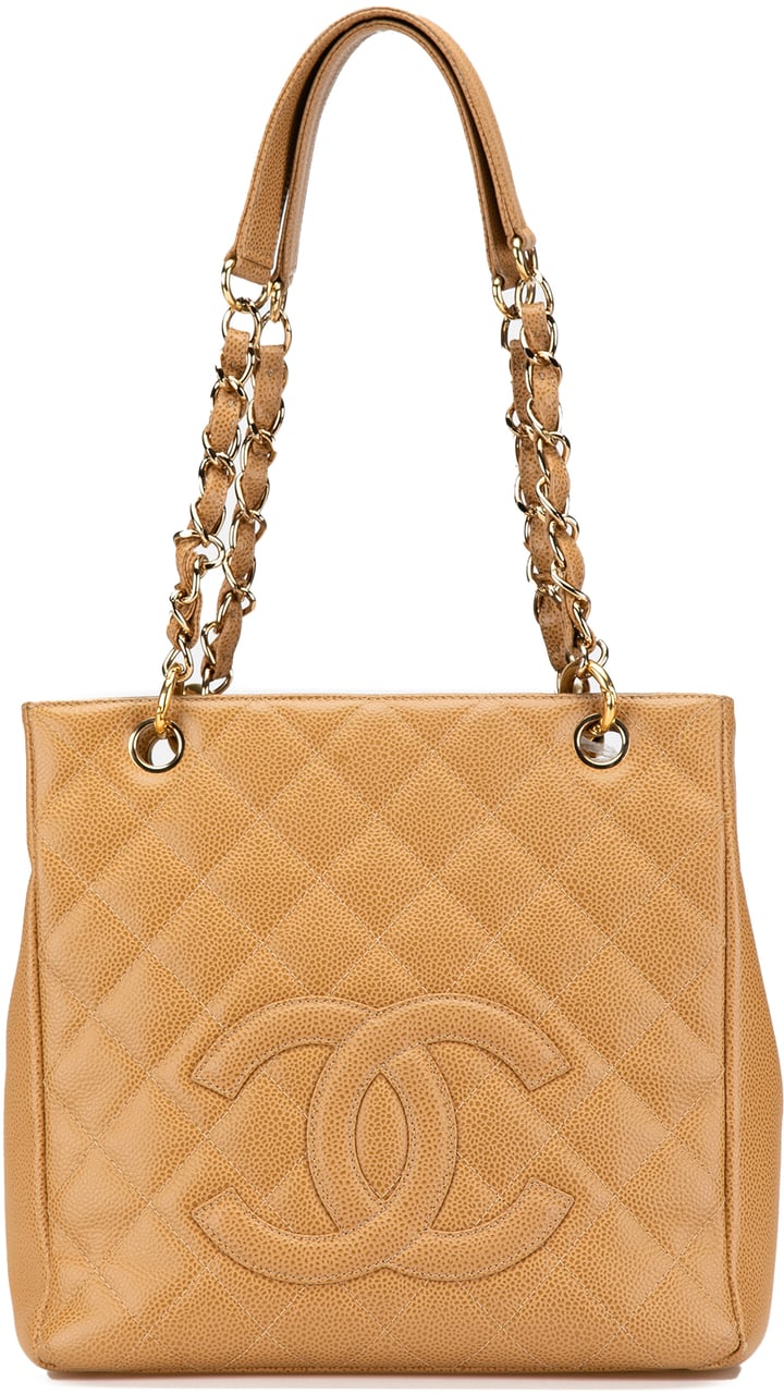 Chanel Caviar Petite Shopping Tote Bruin