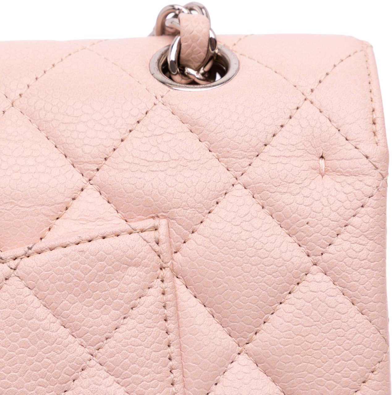 Chanel Medium Classic Caviar Double Flap Roze