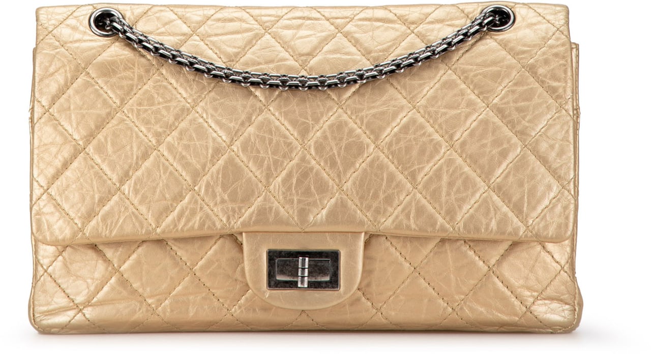 Chanel Reissue 2.55 Aged Calfskin Double Flap 227 Goud