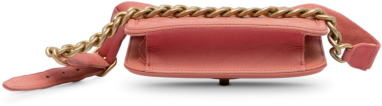 Chanel Caviar Sunset On The Sea Flap Belt Bag Roze