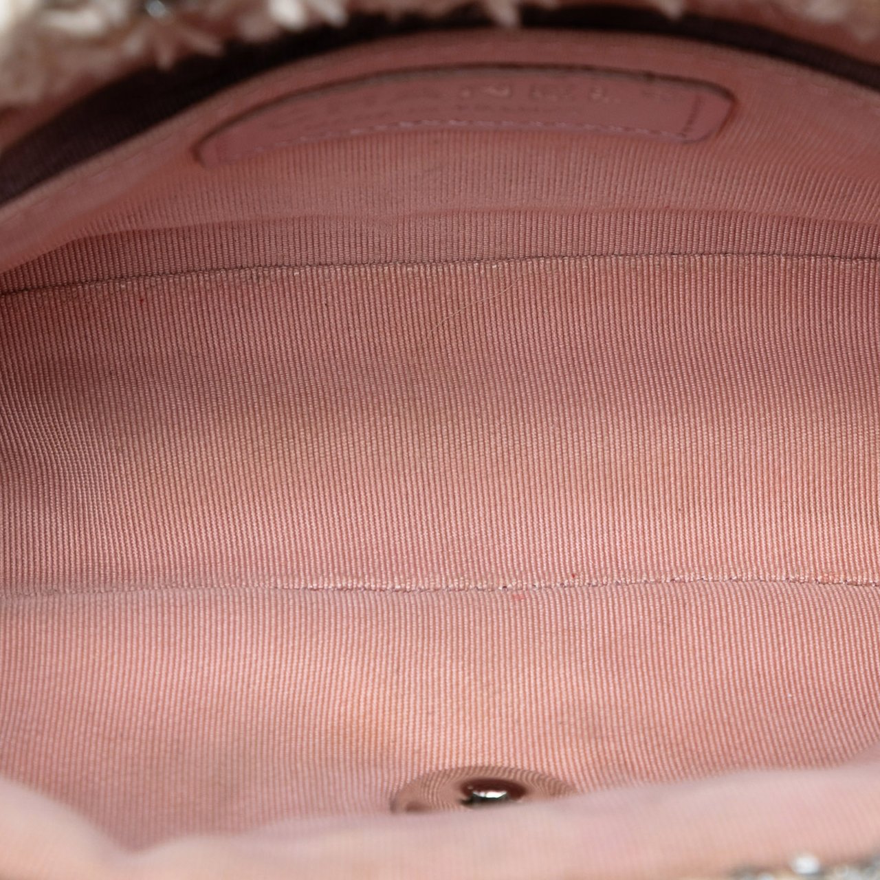 Chanel Mini Rectangular Classic Tweed Single Flap Roze