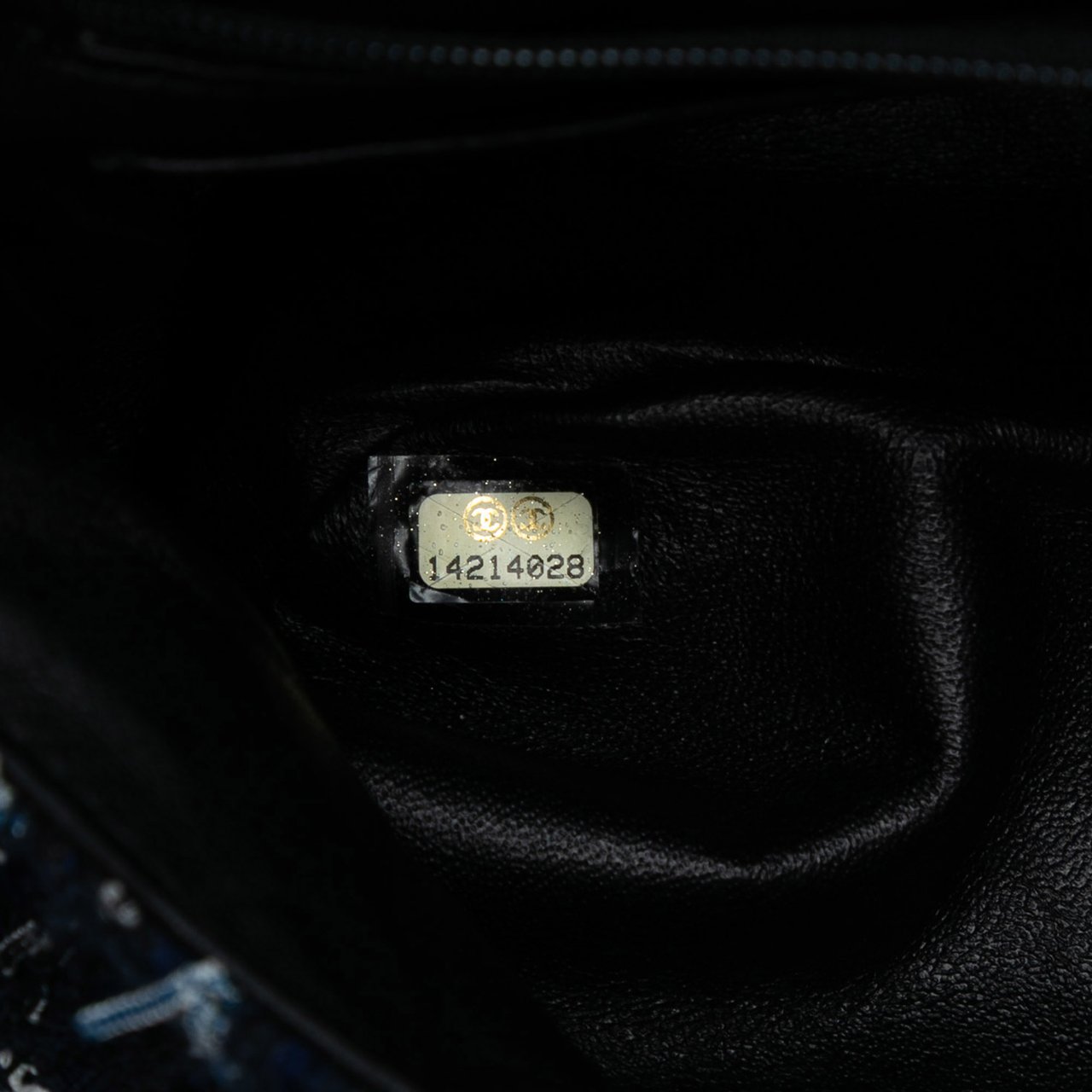 Chanel Quilted Tweed St Tropez Flap Blauw