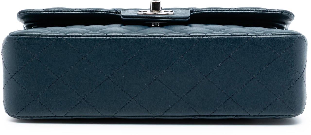 Chanel Small Classic Lambskin Double Flap Blauw