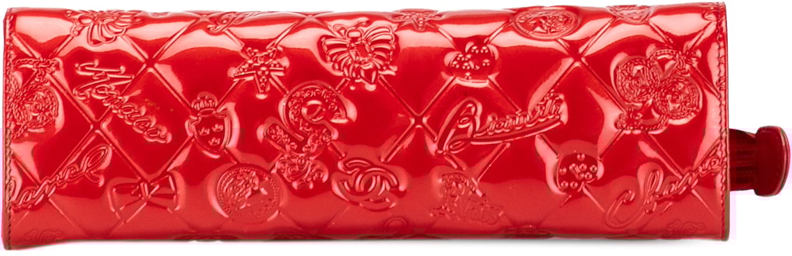 Chanel Patent Calfskin Lucky Symbols Pochette Rood