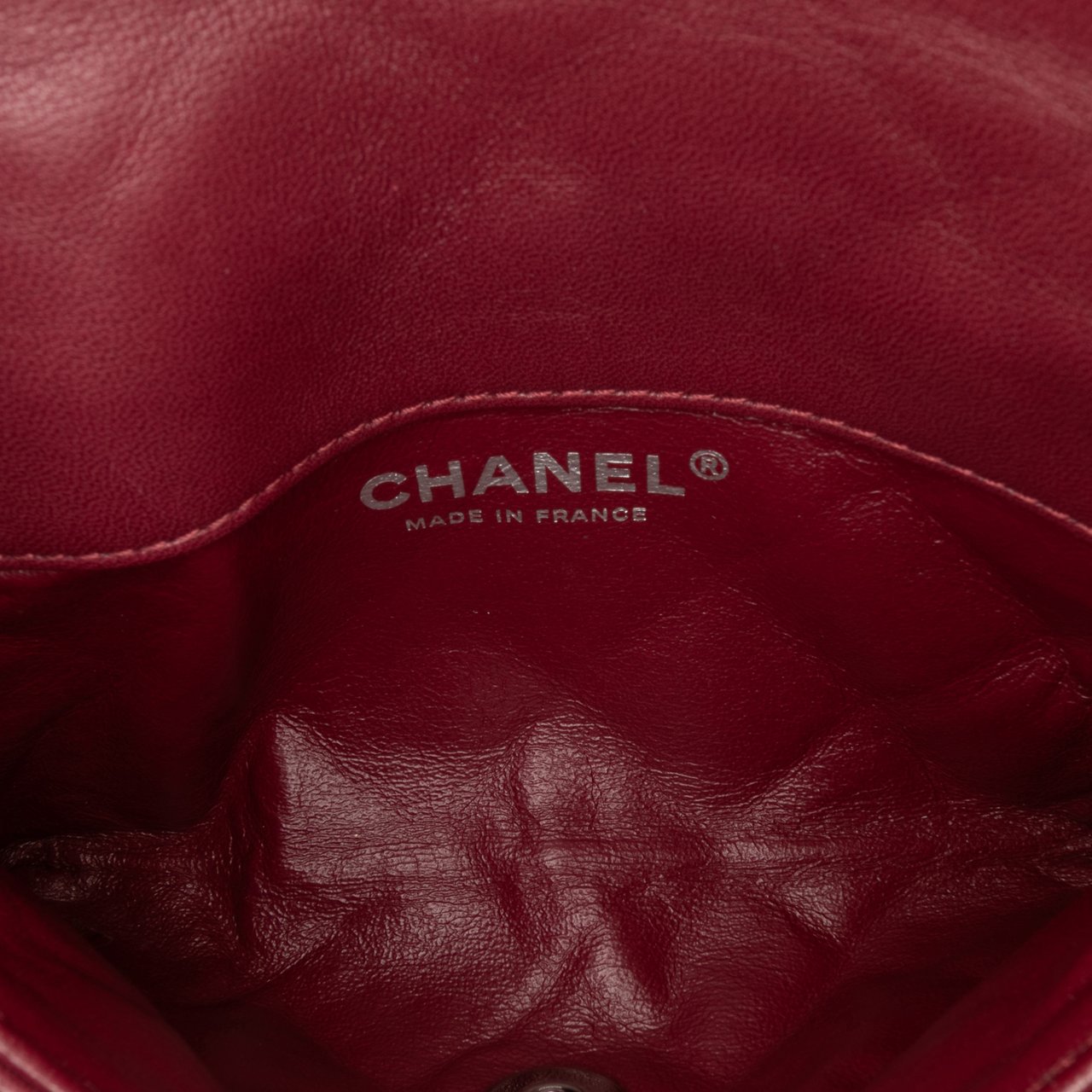 Chanel Mini Lambskin Mineral Nights Flap Rood