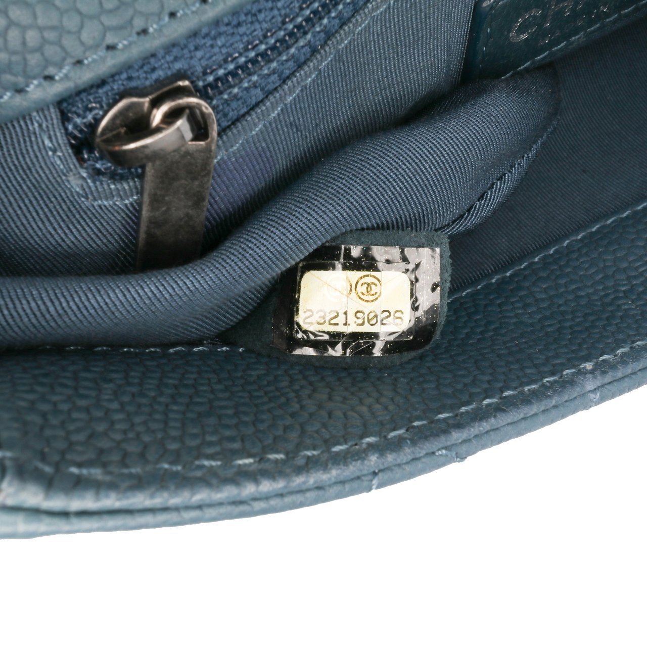 Chanel Small Quilted Caviar Casual Pocket Flap Blauw