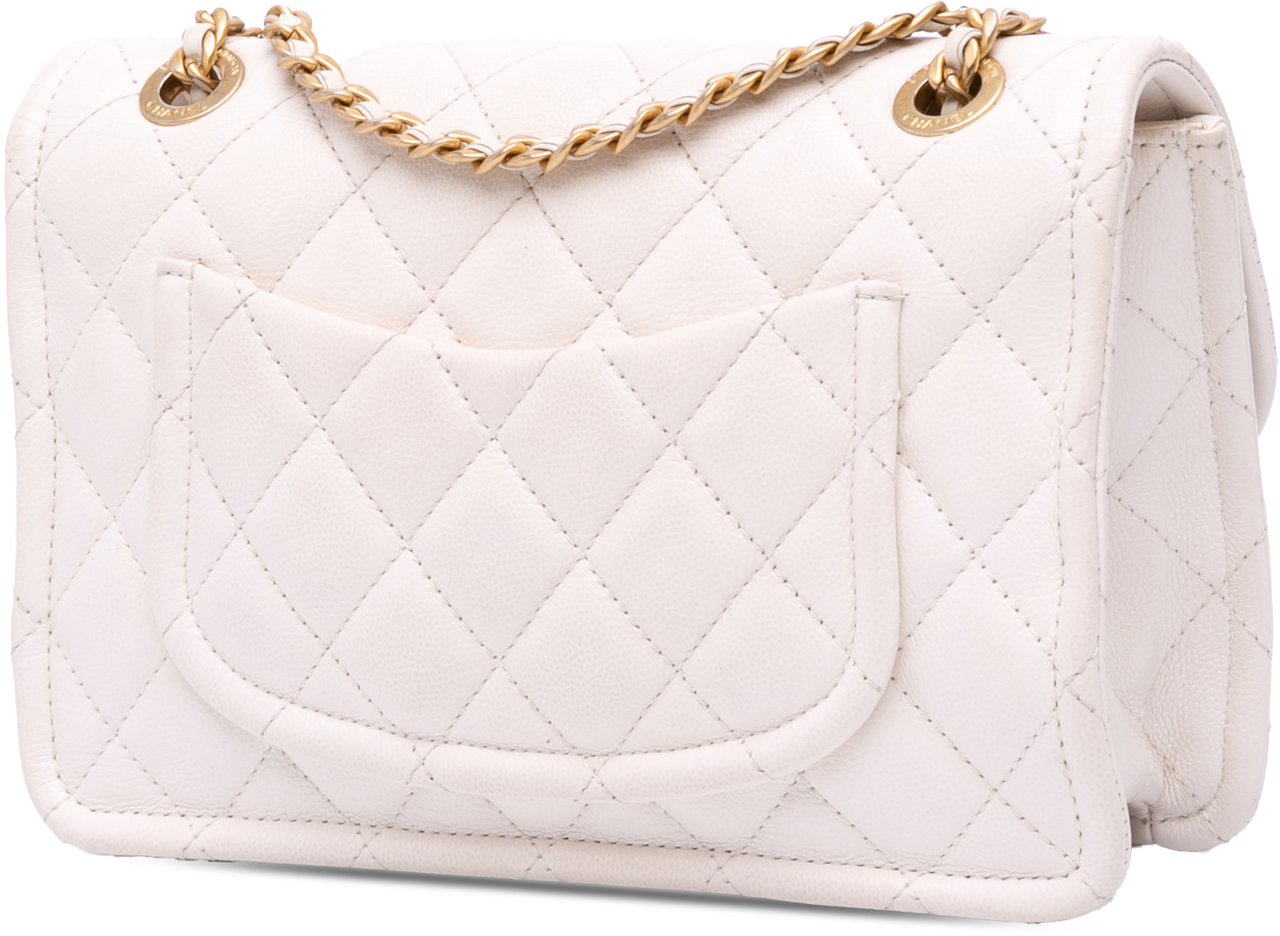 Chanel Medium Quilted Caviar Sweet Classic Flap Wit