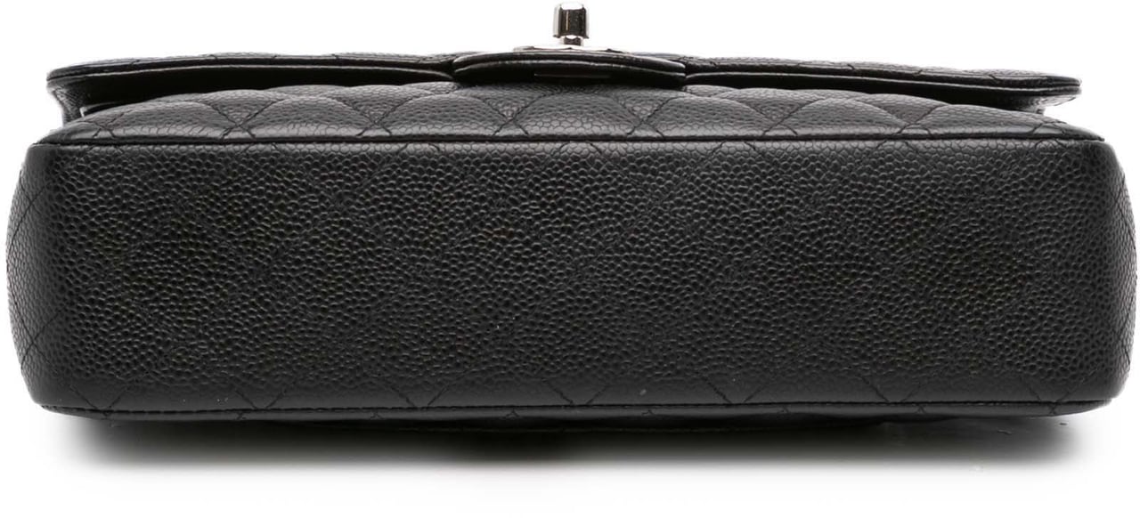Chanel Medium Classic Caviar Double Flap Zwart