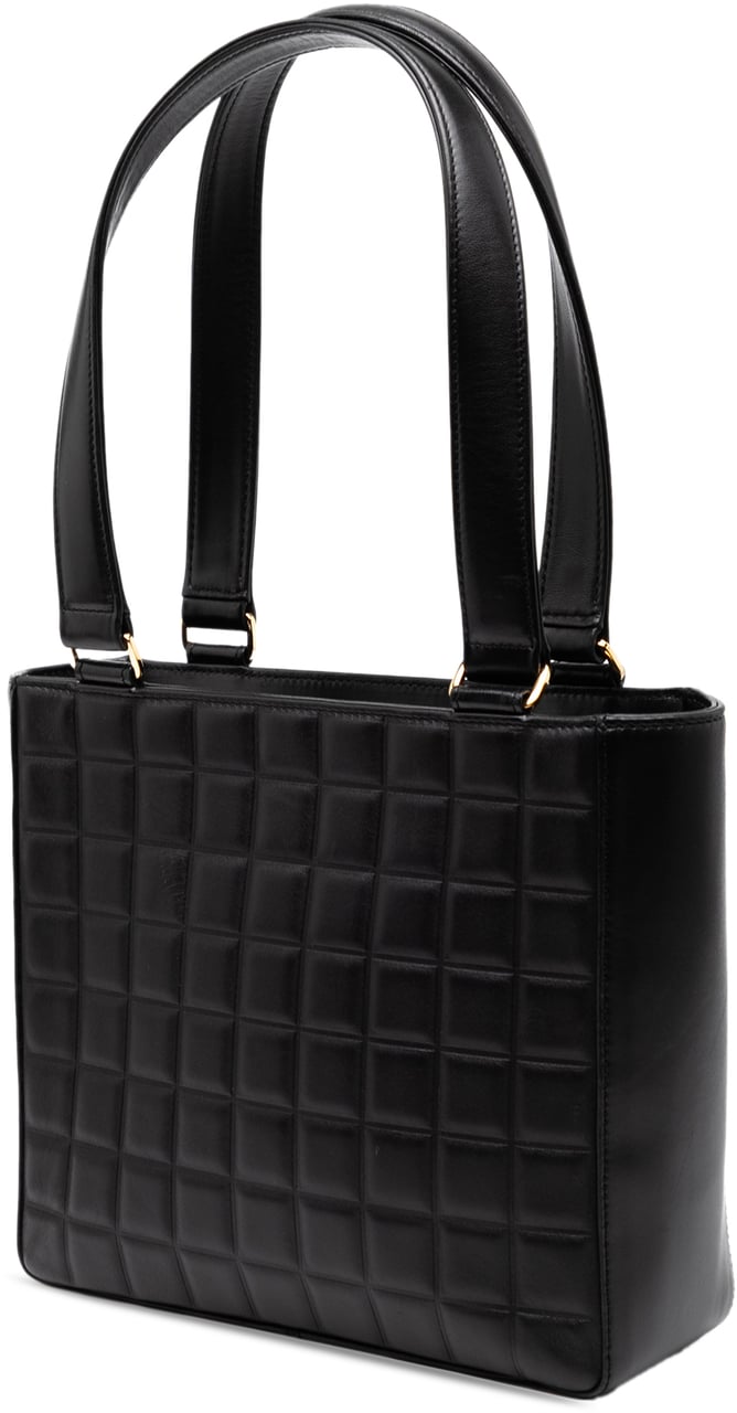 Chanel Chocolate Bar Lambskin Shoulder Bag Zwart