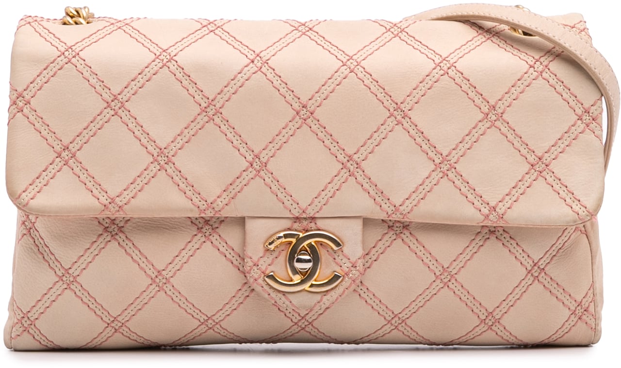 Chanel Jumbo Quilted Calfskin Triple Stitched Flap Bruin