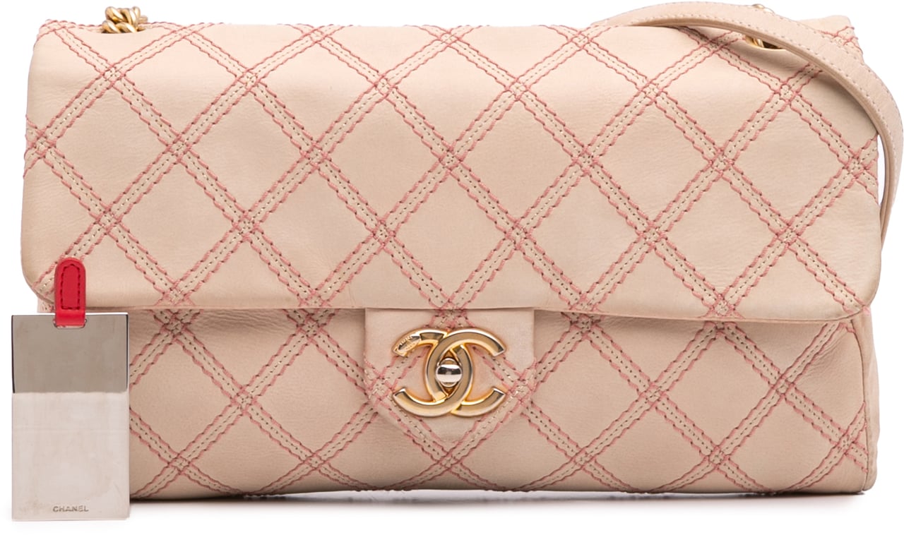 Chanel Jumbo Quilted Calfskin Triple Stitched Flap Bruin