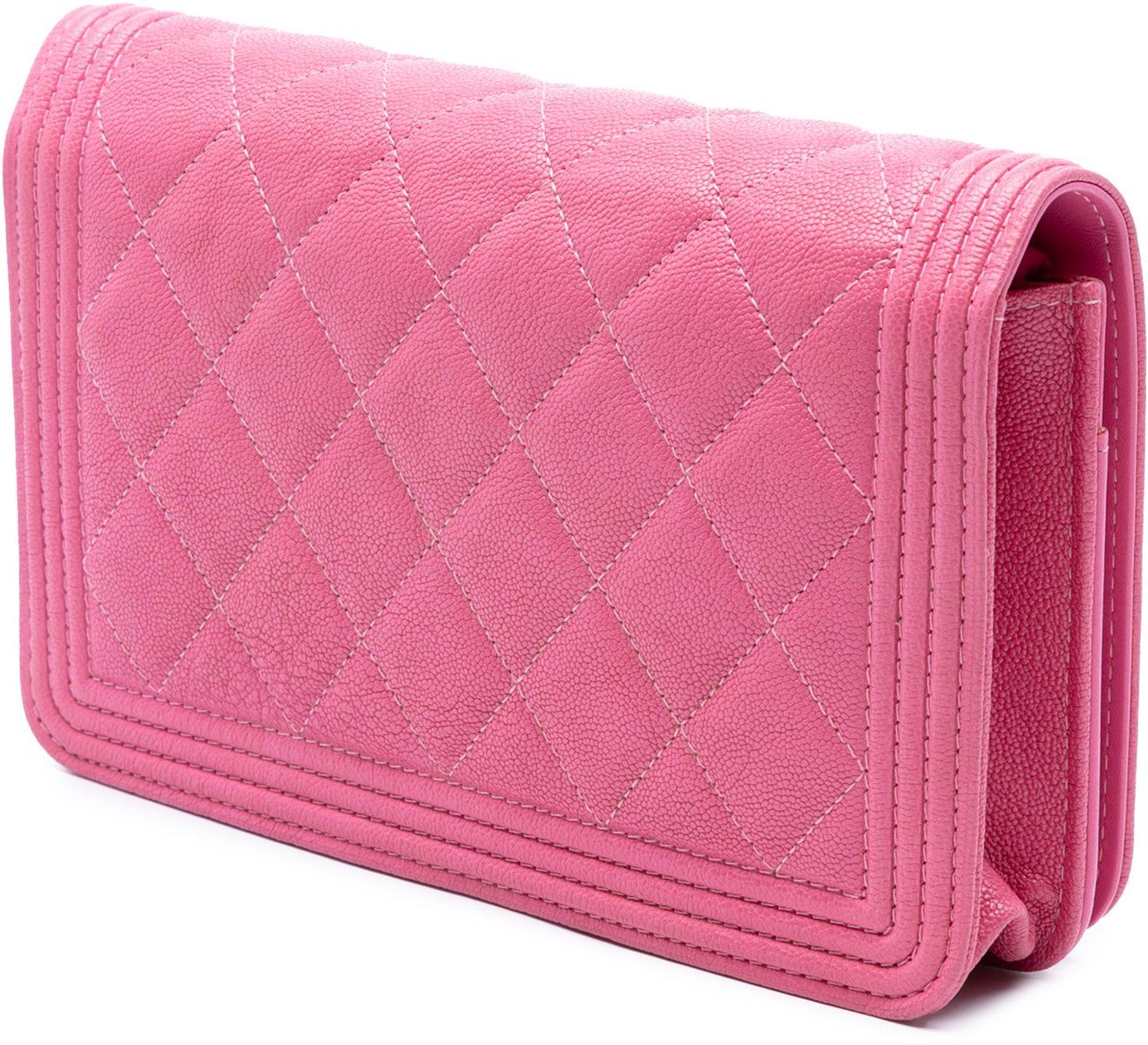 Chanel Small Quilted Caviar Boy Flap Roze