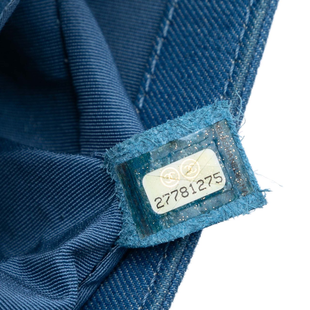 Chanel Old Medium Pleated Denim Boy Flap Blauw