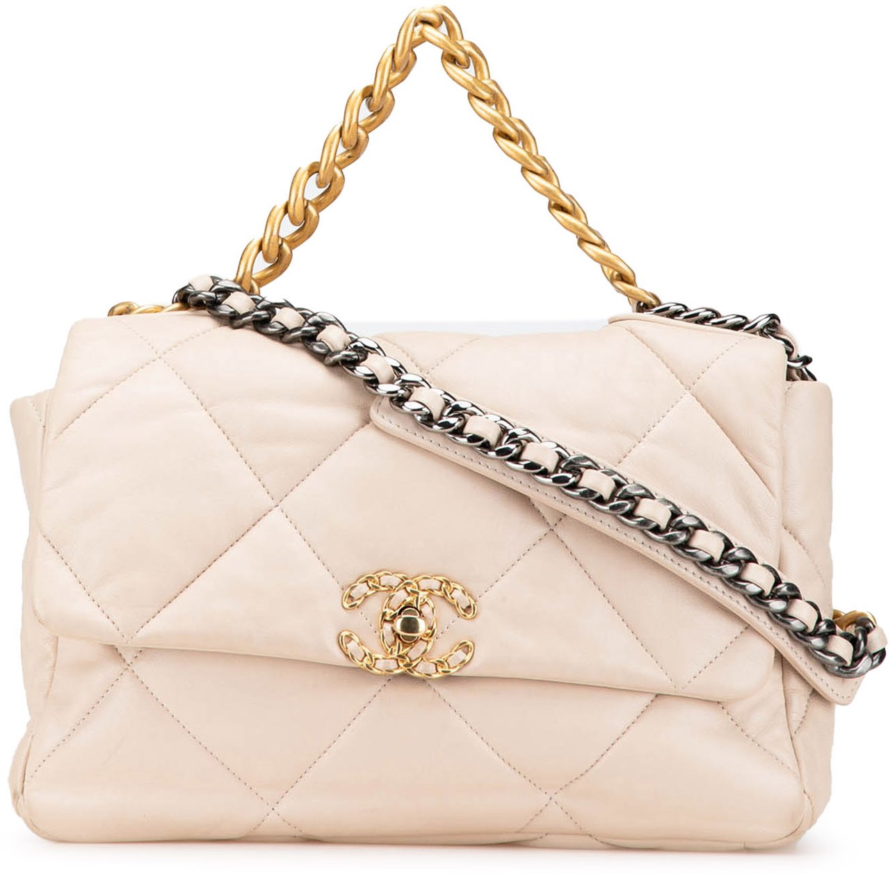 Chanel Large Lambskin 19 Flap Bruin