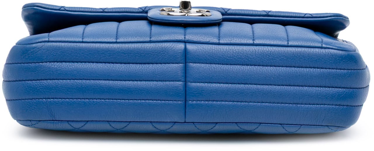 Chanel CC Quilted Calfskin Multi Chain Flap Blauw