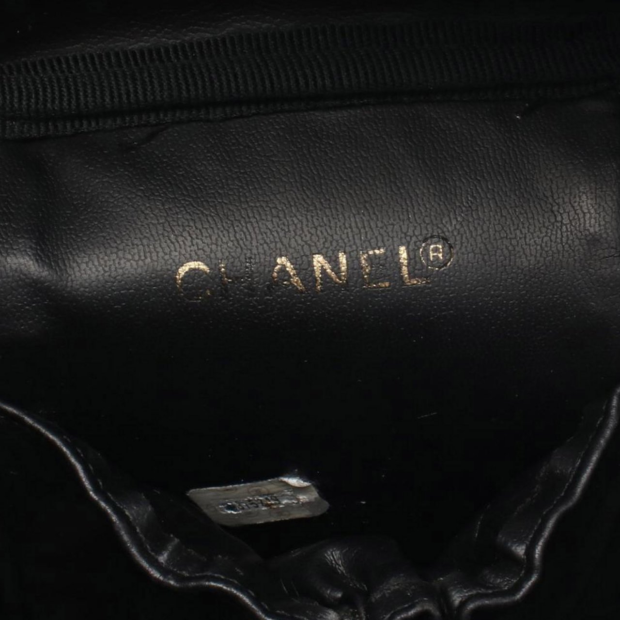 Chanel CC Lambskin Vanity Case Zwart
