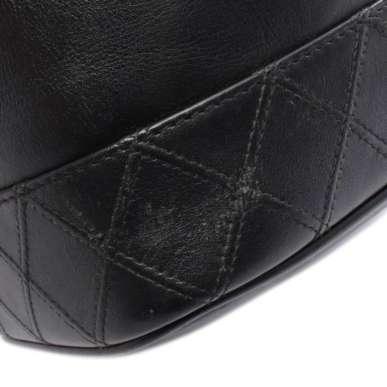 Chanel CC Lambskin Vanity Case Zwart
