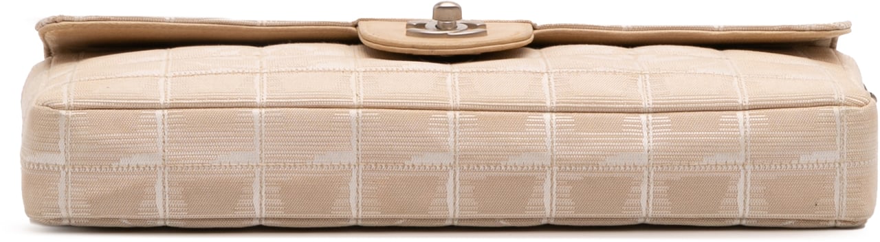 Chanel New Travel Line Nylon East West Flap Bruin