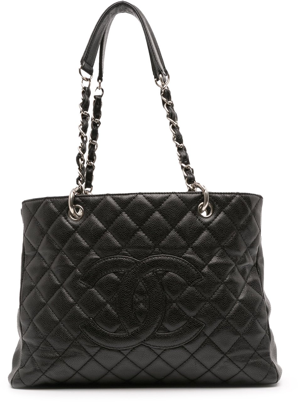 Chanel Caviar Grand Shopping Tote Zwart