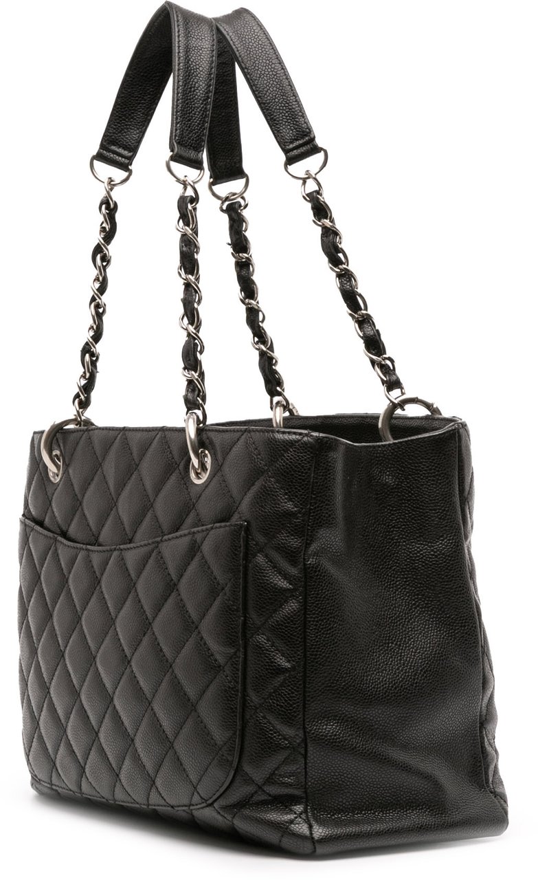 Chanel Caviar Grand Shopping Tote Zwart