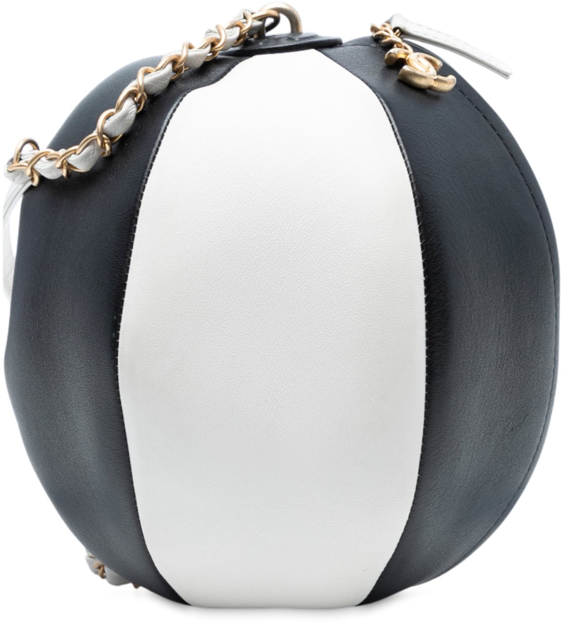 Chanel Calfskin Coco Beach Ball Bag Zwart