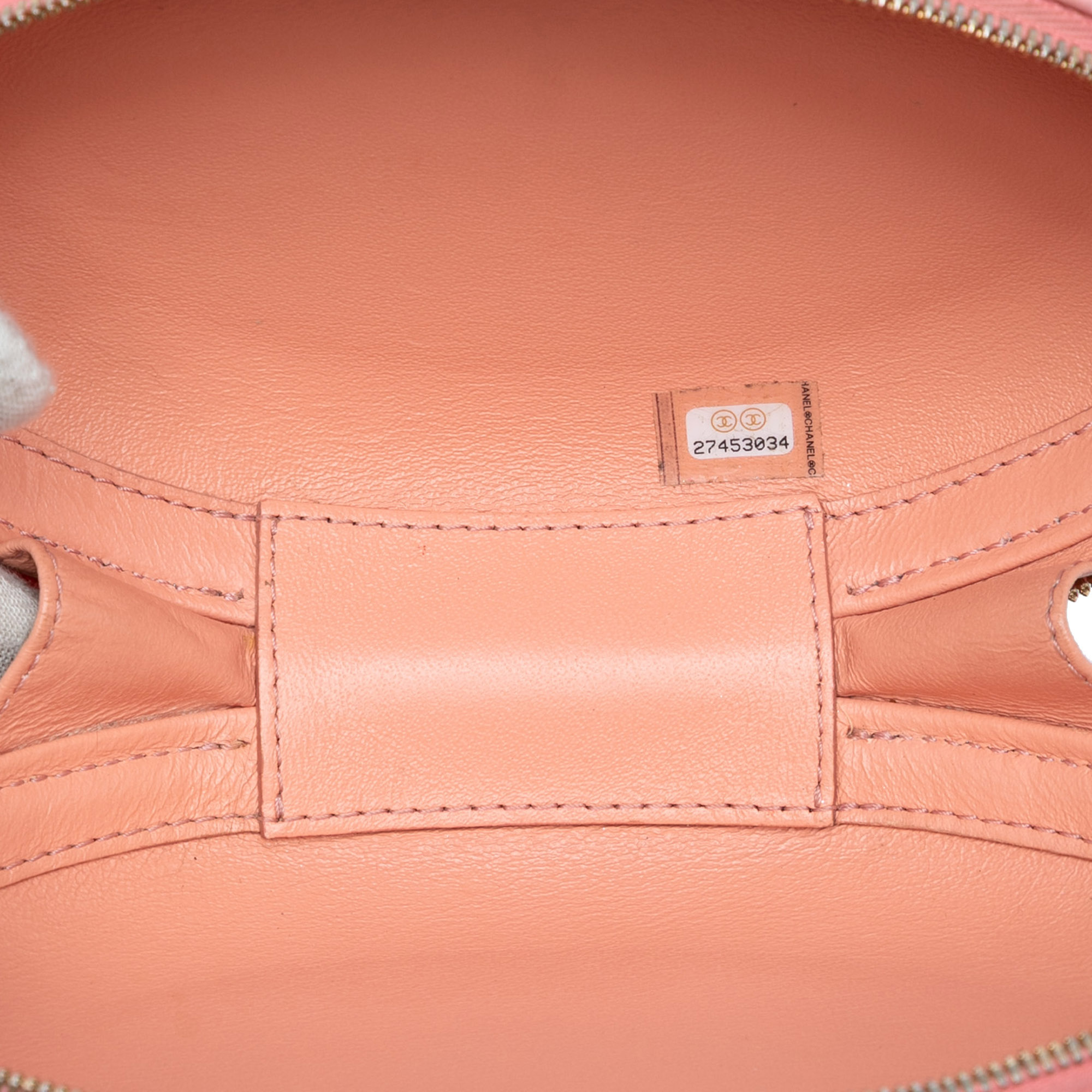 Chanel Chevron Stitched Calfskin La Pausa Evening Bag Roze