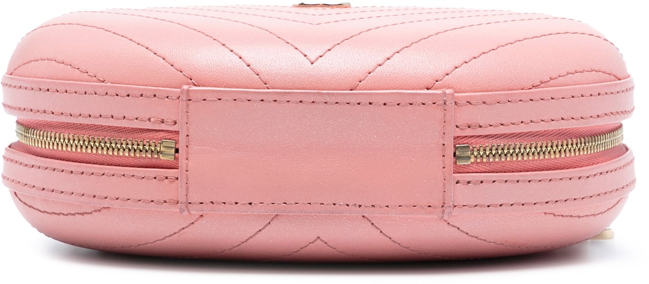 Chanel Chevron Stitched Calfskin La Pausa Evening Bag Roze