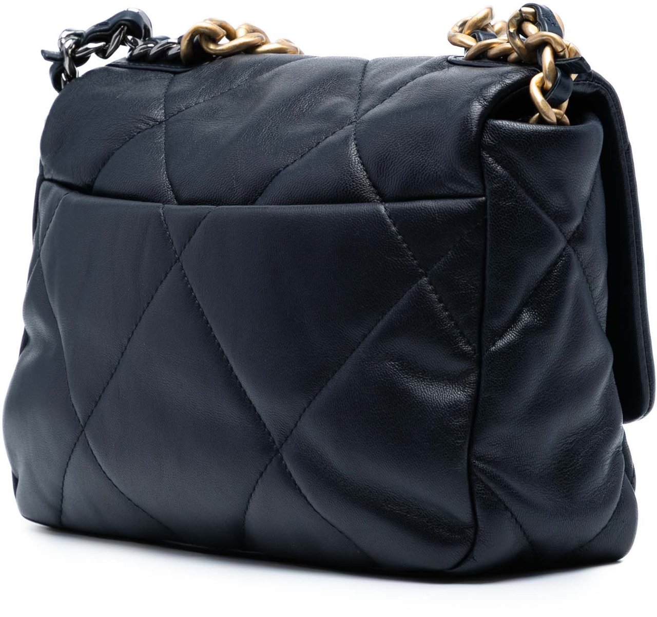 Chanel Medium Lambskin 19 Flap Zwart