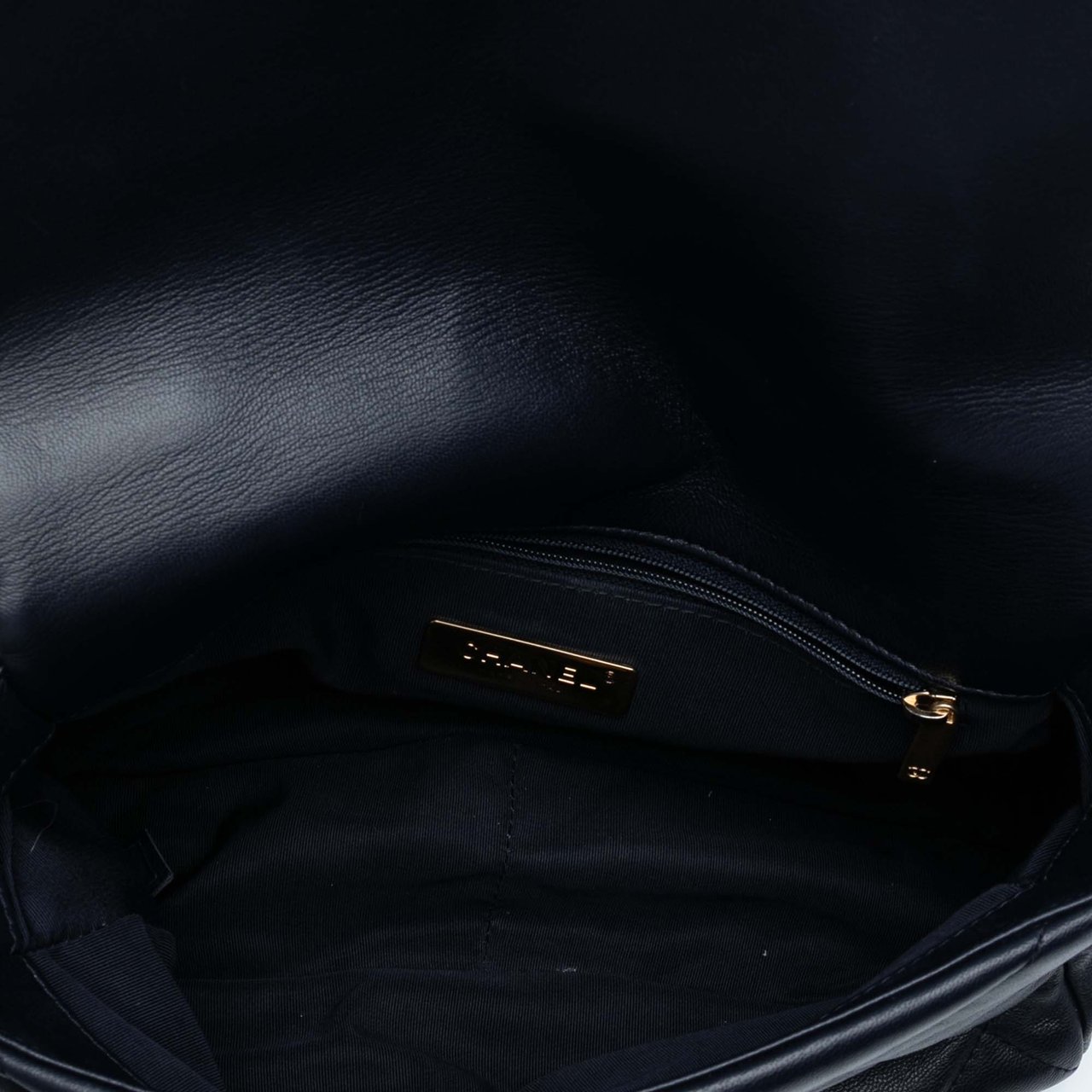 Chanel Medium Lambskin 19 Flap Zwart