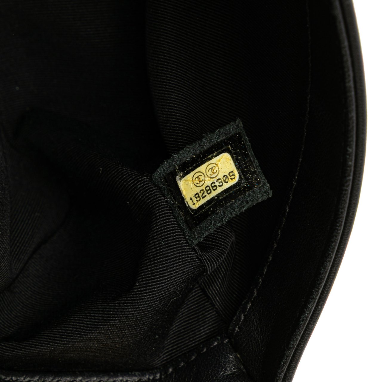 Chanel Small Braided Sheepskin Boy Flap Zwart