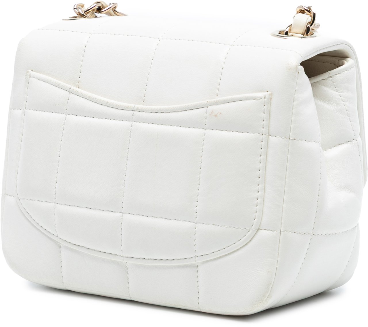 Chanel Mini Square Lambskin Resin Crystal Monacoco Flap Wit