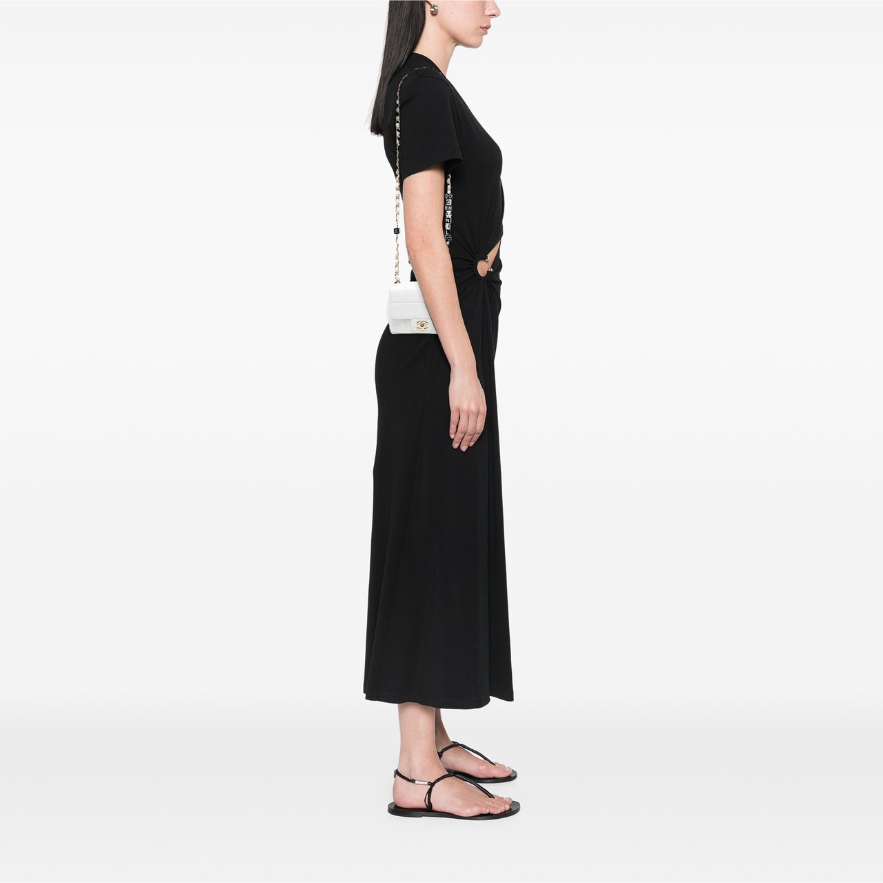 Chanel Mini Square Lambskin Resin Crystal Monacoco Flap Wit