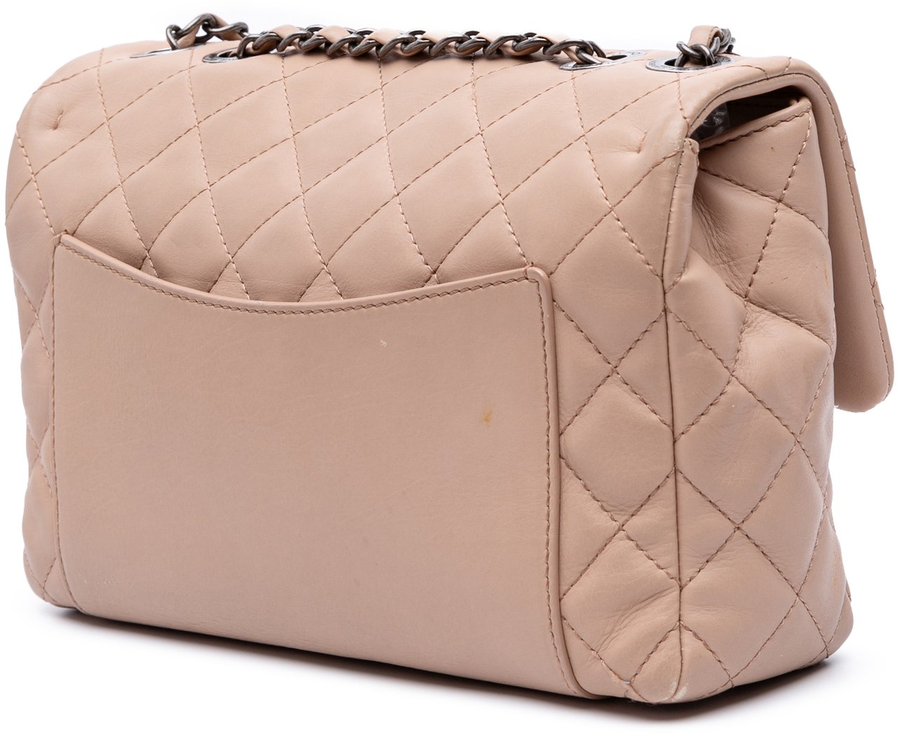 Chanel Medium CC Quilted Calfskin Single Flap Bruin