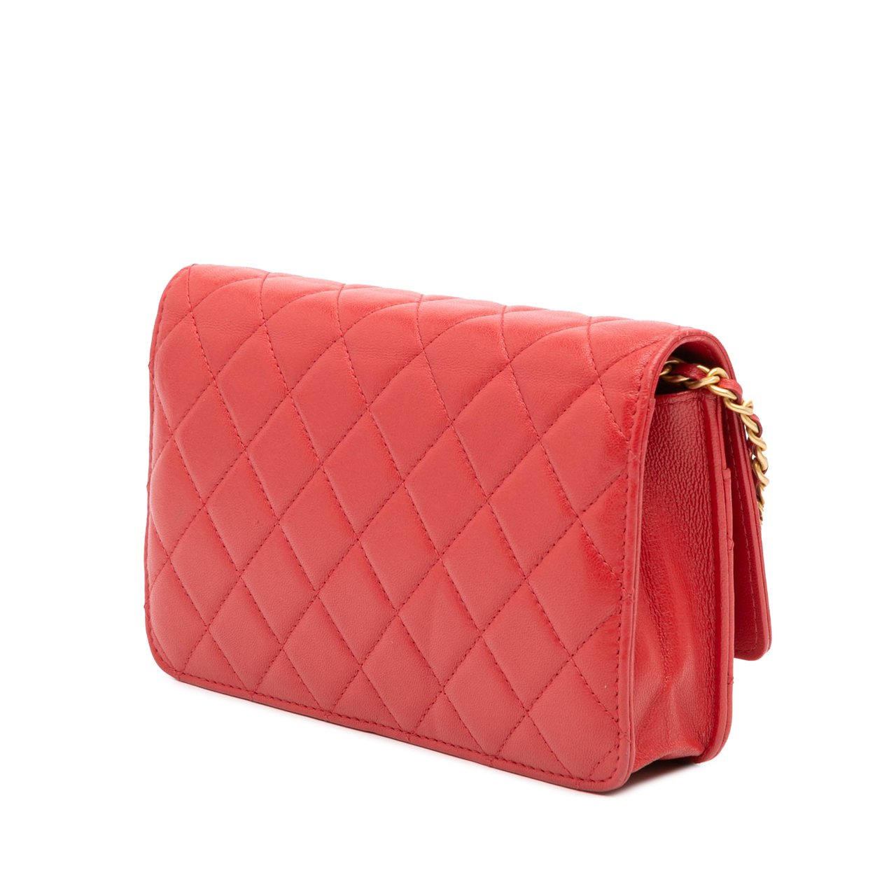 Chanel Quilted Lambskin 19 Wallet on Chain Rood