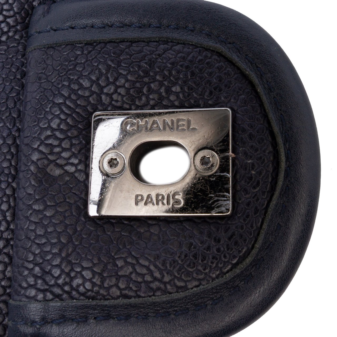 Chanel Medium Quilted Calfskin French Riviera Flap Blauw