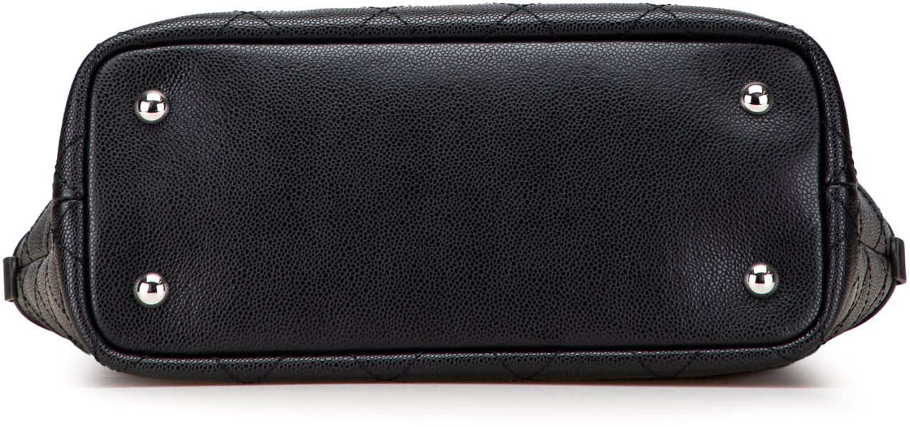 Chanel CC Caviar Wild Stitch On the Road Tote Zwart