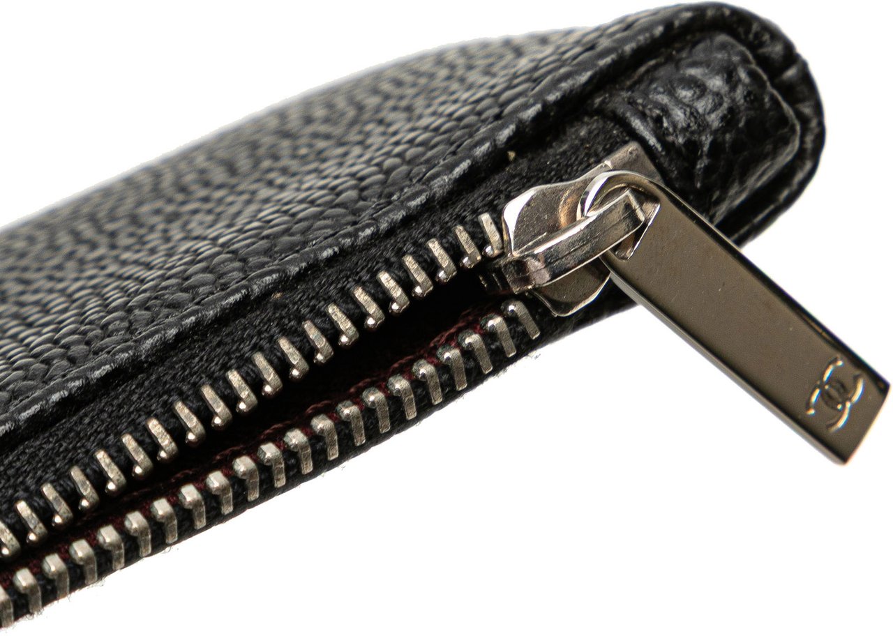 Chanel CC Caviar Wild Stitch On the Road Tote Zwart