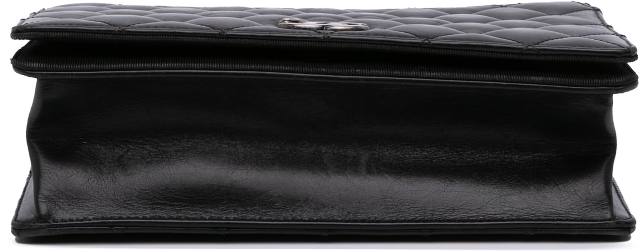 Chanel Medium Quilted Lambskin Ballerine Flap Zwart