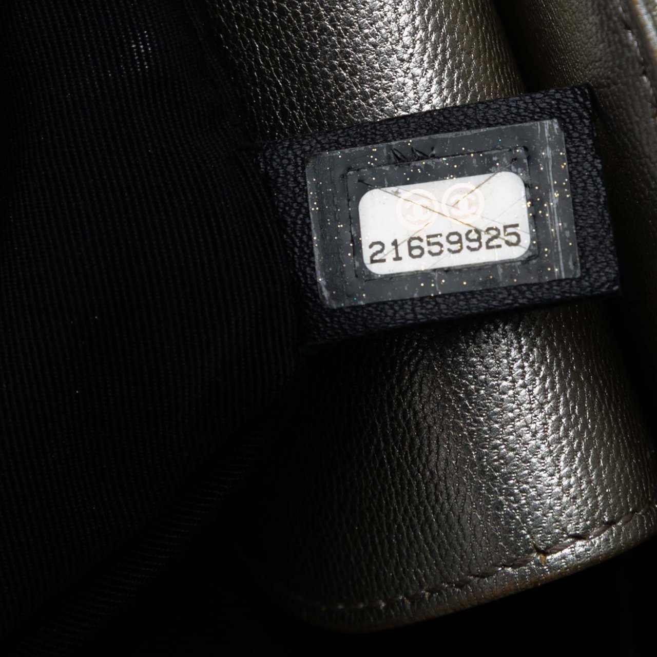 Chanel Large Bicolor Metallic Goatskin and Calfskin Boy Tote Zilver