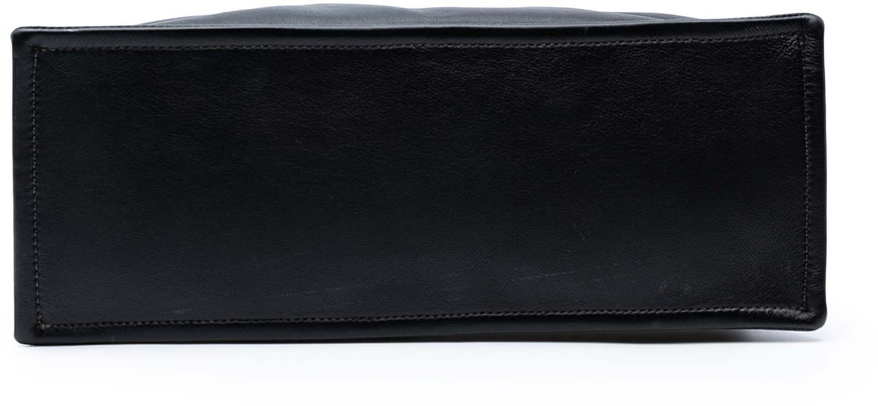 Chanel Large Bicolor Metallic Goatskin and Calfskin Boy Tote Zilver