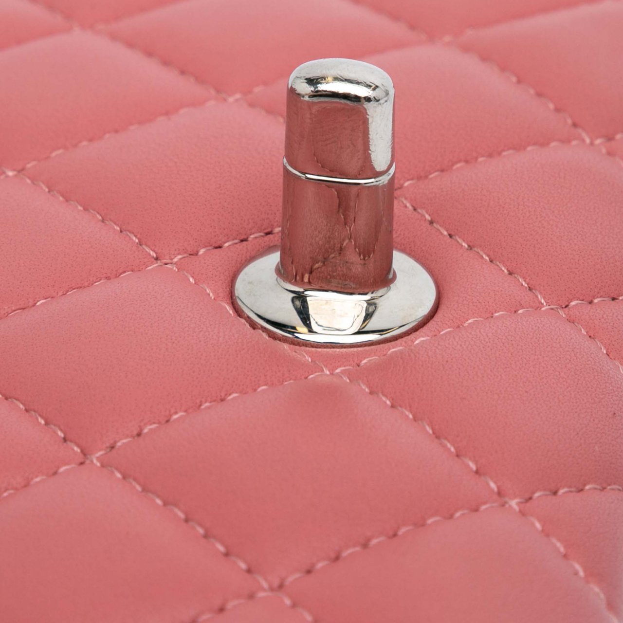 Chanel Mini Square Classic Lambskin Single Flap Roze