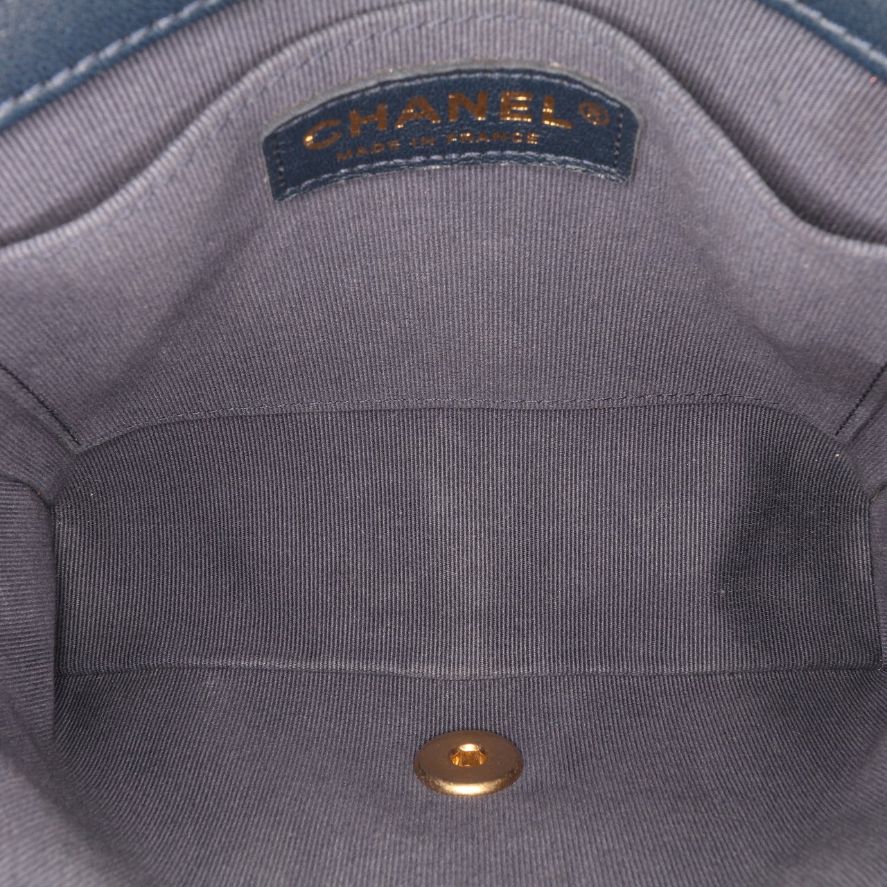 Chanel Mini Quilted Lambskin Crush on Chains Flap Blauw
