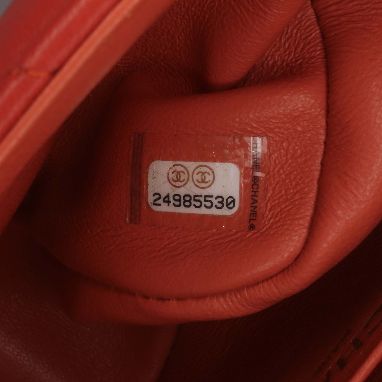 Chanel Mini Square Classic Lambskin Single Flap Oranje